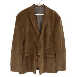 Saddlebred Heritage Corduroy Elbow Patches Western Sport Coat Brown Men’s 50R